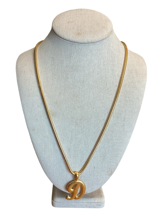 Anne Klein Jewelry - Anne Klein Gold Initial 'D' Pendant Necklace